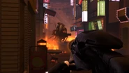Him about to shoot a Trooper Astro Toilet.