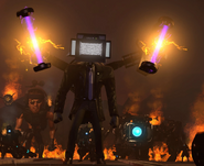 Large TV Man 2.0 in a render/poster of Episode 77 (Part 2).