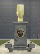 Golden Toilet Statue (Destroyed)