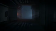 Both Cathy and Dave hearing noises at the end of the hallway.