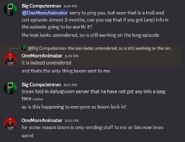 Big Computerman talking to OneMoreAnimator about the recently released leak.