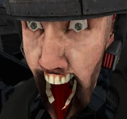 A leak featuring an Interceptor Astro Toilet with his mouth opened.