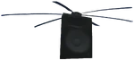 Black speaker helicopter (2x, detached)