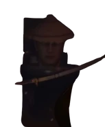 A transparent image of him.