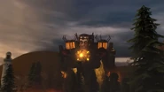 G-Toilet revealing himself infront of Juggernaut.