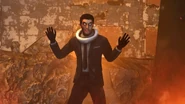 The Diplomat Skibidi Mutant putting up his hands and telling the Alliance to stop attacking.
