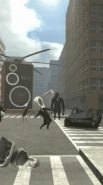 A gif of Camerawoman and other Alliance members dancing before noticing the Glitch Skibidi Toilet in Episode 29.