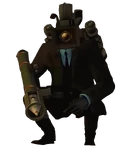 Blue Shirted Large Cameraman