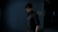 Dave saying that someone may be in trouble and he is not leaving anyone behind while he doesn't care if it's dangerous or not.