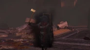 The mutant about to throw another axe.