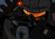 A leak featuring Hunter Astro Mutant eating Rochelle