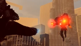 Titan Cameraman swapping his hand into the  and about to magnetize the  towards him.