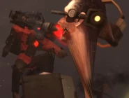 73-GManAttacked.jpeg (731 KB) G-Toilet about to be attacked by Titan Speakerman's one Arm plasma cannon.