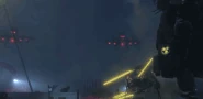 The Duchess Astro Toilet warping into the battlefield.