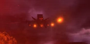 One of the Obliterators shooting his plasma emitters at the Cameramen headquarters.
