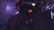 Titan TV Man holding  in the .