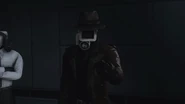 The Detective Cameraman pointing at the POV-Cameraman.