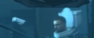 A Scientist Skibidi Toilet talking with another Scientist Cameraman.