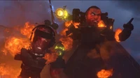 Injured Berserker Skibidi Mutant alongside injured .