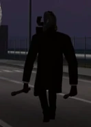 A Large Cameraman walking with Two Stun Batons in Episode 53.