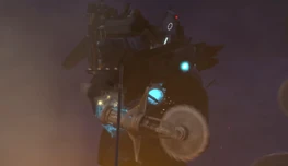 Titan Cameraman ripping off one of the  from the  and attaching it to his damaged right arm.