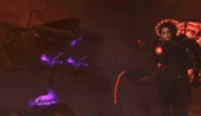 The previous image, but now in a GIF where it is clearer how the Duchess injures the Titan.