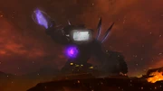 Titan TV Man hitting the  with his .