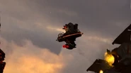 The Assailant Astro Toilet and a Carrier Astro Toilet warping into the battlefield.