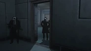 Another image of the Detective Cameraman leaving.