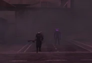 73-ArmedCMWithFlamethrower.png (328 KB) The Twin Blue Tied Cameramen walking with the Flamethrower in Episode 73.