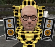 A leak of the Anthony Fantano Skibidi Toilet showed by OneMoreAnimator.