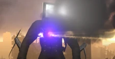 Cinemaman lost his upgrades due to the attacks of the , reverting to his initial version.
