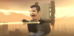 G-Toilet 2.0 manifesting in the place with the help of his  to attack  with his  and .