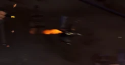 A Tri-Artillerist Skibidi Toilet appearing in a flashback sequence, defending the exterior of .