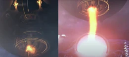 The Mothership Astro Toilet charging and subsequently using his  to cause a gigantic explosion.