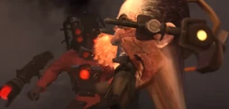 The G-Toilet removing the left  of the , biting it violently.