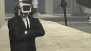25-DarkBlueSuitedwithheadphones