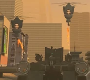 55-HelicopterLauncherSkibidiToilet.jpeg (393 KB) Two Helicopter Launcher Skibidi Toilet firing their rockets at the Parasite disabler laser tank.