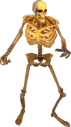 Skelet0n.png (93 KB) SkeletonAppearance: 11 A levitating skeleton in a T-pose. Based on the pose, it is presumed to be the skeleton named Truth, from one other DaFuq!?Boom! video "stripped to the bone". Status: Unknown