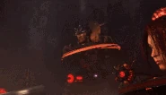 A GIF showing how the Assailant Astro Toilet overloads his Static Warp Levitator to leave the area via Warping.