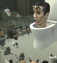 G-Toilet giving instructions and orders to its subordinates in the .