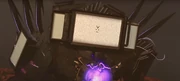 Titan TV Man displays an angry emoticon as he prepares to fight against .