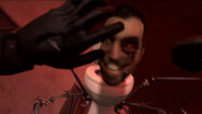 Hexa-Claw Skibidi Toilet stabbing POV-Plungerman's hand.
