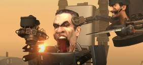 The Decoy G-Toilet about to be killed by the  and the .