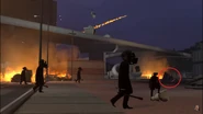 A destroyed Semi-Medium Gray Skibidi Toilet in Episode 53.