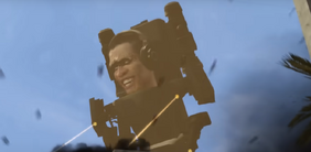 The Decoy G-Toilet flying on the battlefield with his  and causing destruction with his .