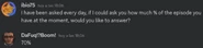 DaFuqBoom talking about the progress of the episode's production (sent on 18.03.2025).