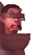 A transparent image of the Deafblind Skibidi Toilet.