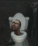 The Normal Skibidi Toilet refuses to answer, mockingly singing the Skibidi anthem.