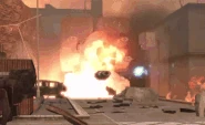 The Bill Tank Skibidi Toilet shooting multiple rockets back at a .